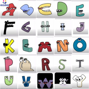 ASM The New Alphabet the Lore Letter Legend Doll Plush Pillow Blocks Toys Children Enlightenment Cartoon Alphabet Lore Plushies Stuffed Doll