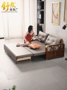 Sofa giường đa năng tay gỗ có ngăn chứa đồ hàng nhập khẩu cao cấp
