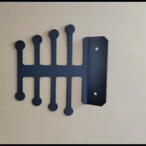 Resistance Rack Band Storage Gym Equipment Hanger Carabiner Hook Cable Attachment Accessory Wall Mount Rak Besi Gantung