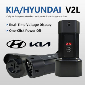 Bộ Chuyển Đổi Xả Điện EVqiaoyi Type 2 V2L Có Màn Hình Hiển Thị Ổ Cắm Đa Năng EU Dành Cho Xe BYD Chery Cáp Sạc Xe Điện.