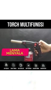 Kepala Gas Portable Torch BBQ Blow Torch Flame Gun Korek Metal Logam Anti Meledak