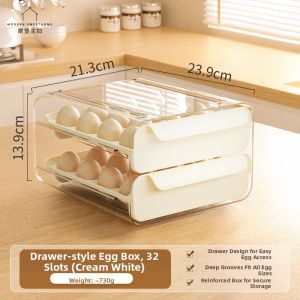 MODERN SWEETHOME | Egg Storage Box for Refrigerator Drawer