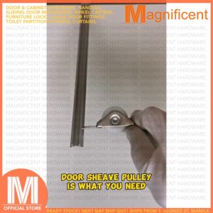 Door Sheave Single Nylon Sliding Roller Pulley Wheel (4 pieces)