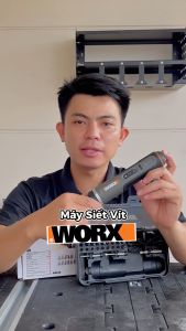 Máy bắn vít dùng pin 4V Worx WX242 nâng cấp từ WX240 chuyên dụng trong DIY máy siết vít full phụ kiện đầu vít máy vặn vít mini máy siết ốc dùng pin