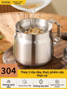 YIYIPAI | Large Capacity Oil Storage with Filter 304 Stainless Steel Oil Pot