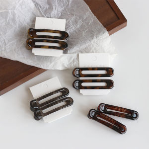 Kẹp Tóc Acrylic Hình Học Họa Tiết Da Báo Kẹp Tóc Bên Hông Kẹp Tóc Hình Mỏ Vịt Kẹp Tóc Kẻ Sọc Cổ Điển Kẹp Tóc Che Tóc