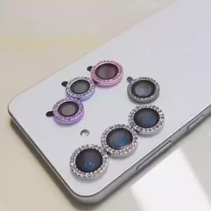 2-3Pcs Glitter Bling Metal Glass Camera Lens Protector For IPhone 17 Pro Max 17 Air 14 15 16 ProMax Plus Women Ring Lens Cover