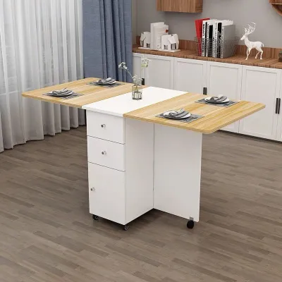AYIJIE | Foldable Expandable Moveable Multifunctional Dining Table