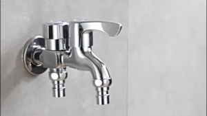 Two Way Faucet Stainless Steel Bathroom Faucet Kitchen Wall Mount Faucet Washing Machine Faucet Mop Laundry Sink Faucet
