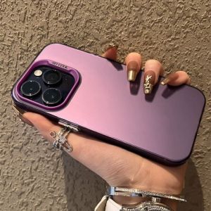 Luxury Laser Aurora Color Matte Case For iPhone 11 12 13 14 15 Plus Pro Max Hard Shockproof Bumper Cover