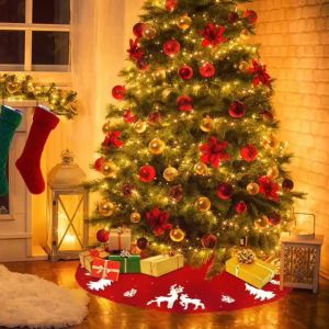 Sunlight Large Size Christmas Tree Skirt Base&Christmas Tree Apron&Christmas Tree Collar Christmas Tree Floor Mat&Christmas Tree Carpet Christmas Tree Foot Cover Christmas Tree Ornaments Xmas Tree Decor Christmas Decorations Xmass Decoration Sale