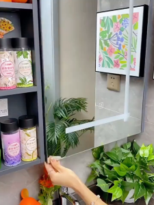 Storage box wall-mounted punch-free household washbasin cosmetics lipstick skin care products rack