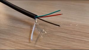 Kabel 4 Jalur Kabel Kontrol isi 4 Plus Ground Kabel Serabut Awg 24