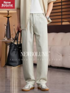 NEW BOLUNE | Summer Lightweight Linen Rayon Leisure Trousers Men