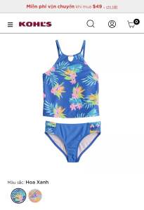 Đồ Bơi 2 Mảnh Dành cho bé gái