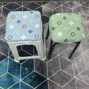 Thickened Plastic Chair Cover Square Dining Chair Pad Home Comfortable Four Seasons Universal Restaurant Bench Cushion