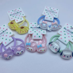 ยางรัดผมยืดหยุ่นสูงสำหรับเด็ก ไม่ทำลายเส้นผม เหมาะกับเด็กผู้หญิง ยางยืดสำหรับผูกผม เย็บผมแบบมีขนหนา