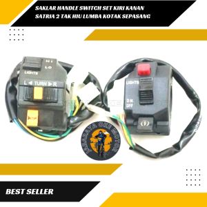 SAKLAR HANDLE SWITCH SET KIRI KANAN SATRIA 2 TAK 5/6 SPEED SEPASANG