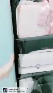 Rak Tas Polos Jumbo Full Resleting 6 Susun HBO Hanging Bag Organizer Tempat Penyimpanan Tas Gantung