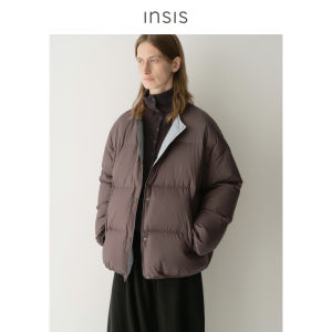 INSIS FEMME | Reversible Double Color Leisure Style 90% White Goose Down Puffer Jacket