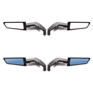 [Ueb Wholesale Center]2Pcs Motorcycle Mirrors Universal 10mm 8mm Stealth Mirrors Motorcycle Rearview Mirror Motorcycle Wind Wing Side Mirror