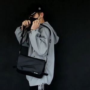 GLADIO Tas Selempang Hitam Pria Mamoru GLD025B5 Anti Air Keren Simple Sling Bag Terbaru Muat Banyak