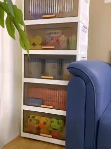 Plastic Multifunctional Stackable&Foldable Storage Cabinet Household Space Savers Kitchen Organizers Drawer Kabinet Dapur 收納櫃