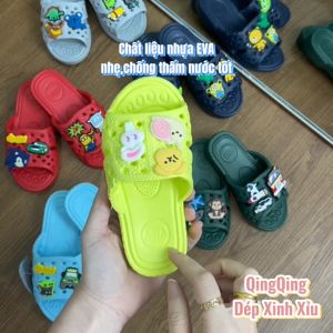 Dép tổ ong ASIA Sticker (size 15-20) nhựa EVA siêu nhẹ form chuẩnđế dày 2cm - Hàng Chính Hãng