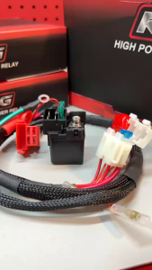 รีเลย์สตาร์ทRG ชุดใหญ่ สำหรับรถที่ไดร์สตาร์ทแรงลูกโตกำลังเยอะ รีเลย์ใหญ่สายใหญ่ขึ้นส่งไฟได้มากขึ้น มอเตอร์ไซต์