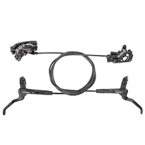 MEROCA | MEROCA Hydraulic 4 Piston Bicycle Brake Caliper Front-800mm/Rear-1400mm MTB Bicycle Hydraulic 160mm Disc Brake Bike Accessories
