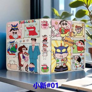 Kochava Zipper Leather Mini Album Cute Collectible Card Holder Page Mini New Colorful Pencil Cartoon Character Album