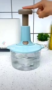 Pressure Chopper Tekan M-796 Blender Press Manual Non Listrik 3 mata pisau Alat Penggiling Penghalus Daging Buah Sayur Food Processor