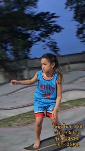 ชุดบาสเกตบอลเด็ก ชุดเสื้อผ้าฤดูร้อน เด็กชายและเด็กหญิง เสื้อผ้าลูก ชุดกีฬา ชุดบาสเกตบอล BA4