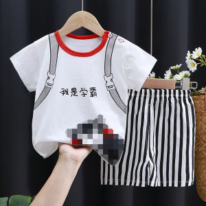 Bộ Đồ Trẻ Em Tay Ngắn Bằng Cotton Nguyên Chất Mùa Hè 2024 Bộ Đồ Trẻ Em Trai Và Gái Quần Short Cho Bé Trai Áo Sơ Sinh Cho Bé Gái