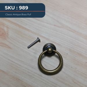Vintage 989 Drop Knob Pull Handle Drawer Hanging Kitchen Cabinet (1 Piece)