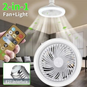 3-Colors Led Electric Ceiling Fan Lamp with Remote Control E27 Base Converter 3-Speeds AC 85-265V Ceiling Fan with Light Bedroom