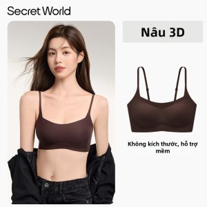 Secret World | Áo Ngực Phái Nữ Không Dây Mỏng Giấu Trong Áo Cổ Thấp