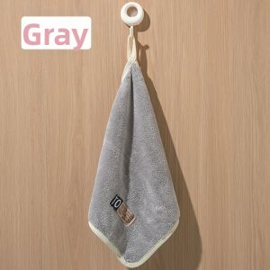 Hanging Coral Fleece Water Absorbent No-Lint Towel
