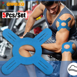 5PCS Precut Kinesiology Tape for Knees - Knee Support & Stability Knee Pain Relief Athletic Tape - Waterproof Latex-Free Tapes