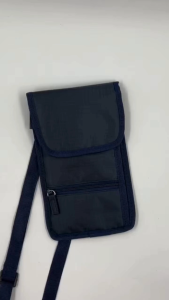 PIPPA Slim Travel Passport Sling Bag – Anti-Theft Body Fit Organizer for Phone Tickets & Passport | Water-Repellent Nylon
