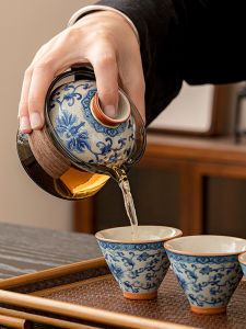 Tang Feng Glass Tea Pot Chinese Style High End Luxury Home Use Gongfu Tea Brewing Anti-Scalding Single Pot New Model 2025