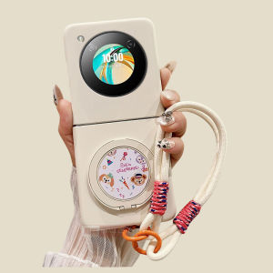 Feeling Support Point Shell Rotatable Magnetic Absorption Stand for Nubia Flip Xiaomi Mix MagicV Foldable Screen Findn2 Flip Phone Case