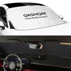 กระจกรถยนต์ด้านหน้าบังแดดสําหรับ Nissan Qashqai j10 2013 2017 2011 2014 J11 พับ Sunshield Parasol รถอุปกรณ์เสริม