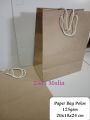 12 Pcs Tas Kertas polos ukuran 20x25x10 cm, paper bag kado hajatan souvenir. 