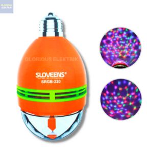 Lampu Disco Disko Putar Otomatis Led RGB Multicolour