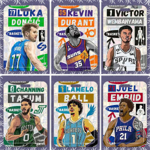 Basketball Durant Rose Student Slide Card Cover Meal Card Bus ID Card Protective Cover Access Card Campus