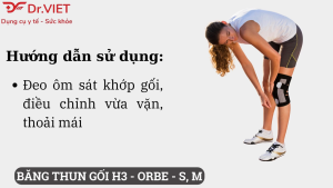 Băng Thun Gối H3 Bảo Vệ Khớp Gối Co Giãn Tốt Thoáng Khí Giảm Đau Nhức Khi Vận Động