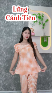 [HCM] Đồ tole nữ đồ bộ lanh mặc nhà cánh tiên lửng tole 2 da (43-75kg) cao cấp có Bigsize - SHOP5SAO