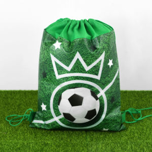 Soccer Party Non-woven Drawstring Bags Gift Goodie Bag World Game Snacks Storage Sports Theme Birthday Party Decoration Supplies