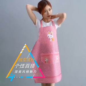 RuiMing （Delivery 2-3 days）🔥50% OFF🔥 ผ้ากันเปื้อนการ์ตูนสตรี ผ้ากันเปื้อนทำอาหารในครัว ปรับได้ ระบายอากาศ เอวเชฟ กันน้ํา ทนน้ํามัน ชุดทำงานในครัว